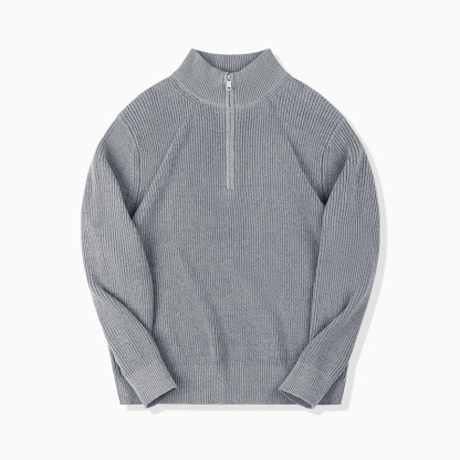 MRA立領半拉鍊POLO針織衫毛衣落肩袖半高領套頭開領衛衣秋冬