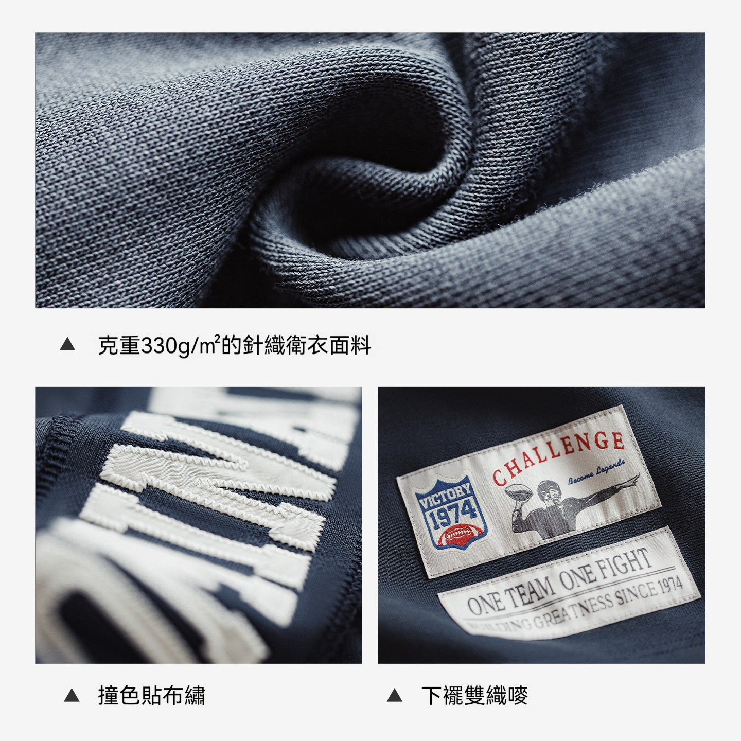 美式復古橄欖球寬鬆套頭小眾刺繡中長款加厚衛衣外套女士秋冬