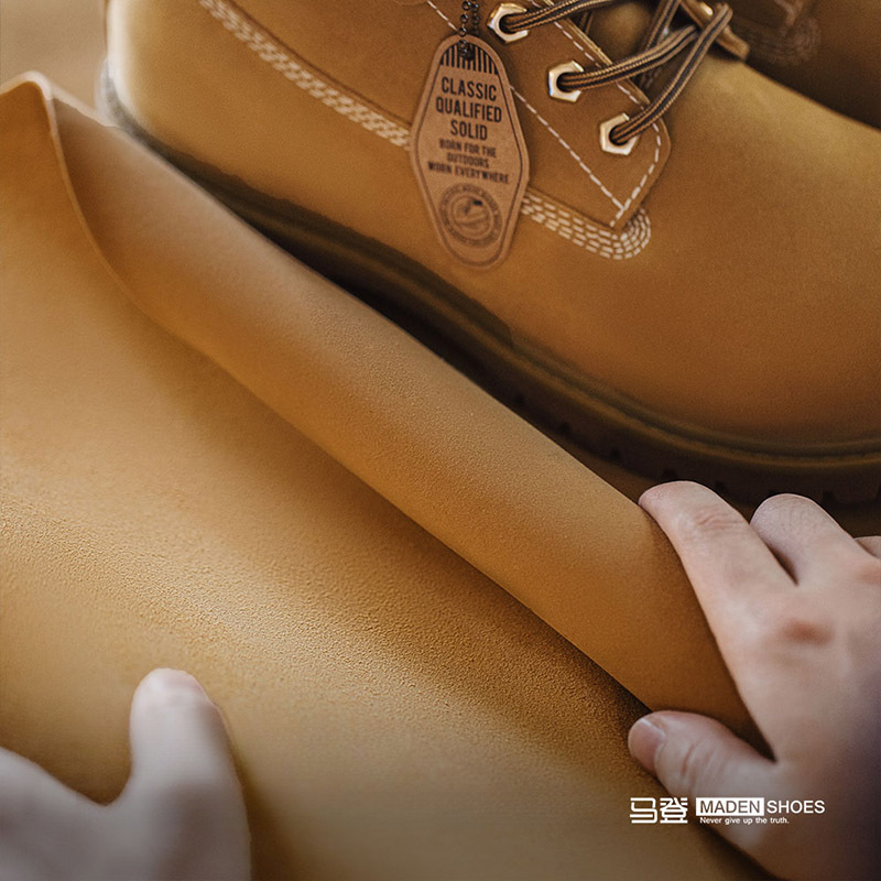 秋季新款美式大黃靴男休閒中幫馬丁靴戶外登山靴復古工裝靴子-Retro's Wear