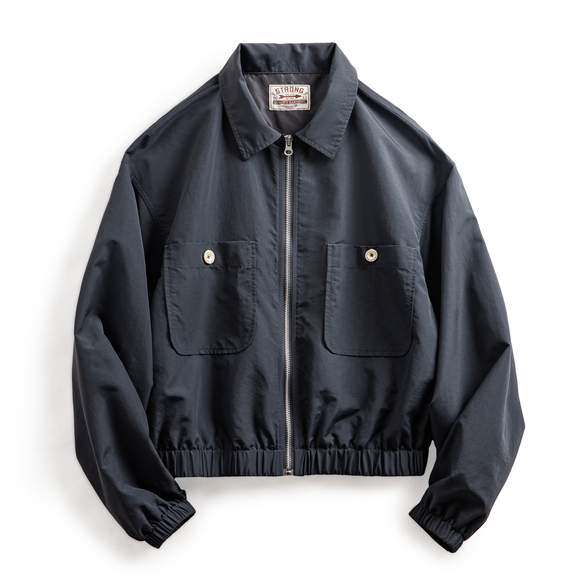 美式vintage棒球領夾克短款設計感粉色棒球服外套機車上衣女