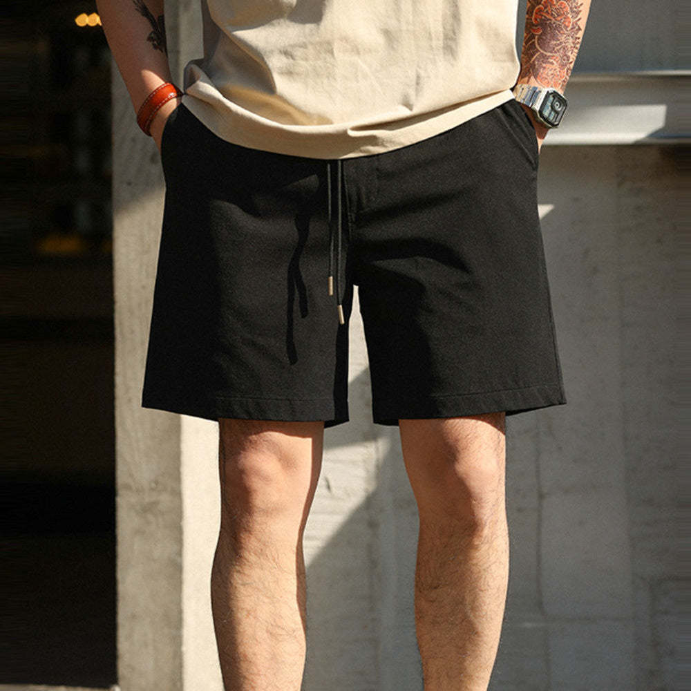 美式休閒180g輕量感短褲男cleanfit抗皺易打理五分褲