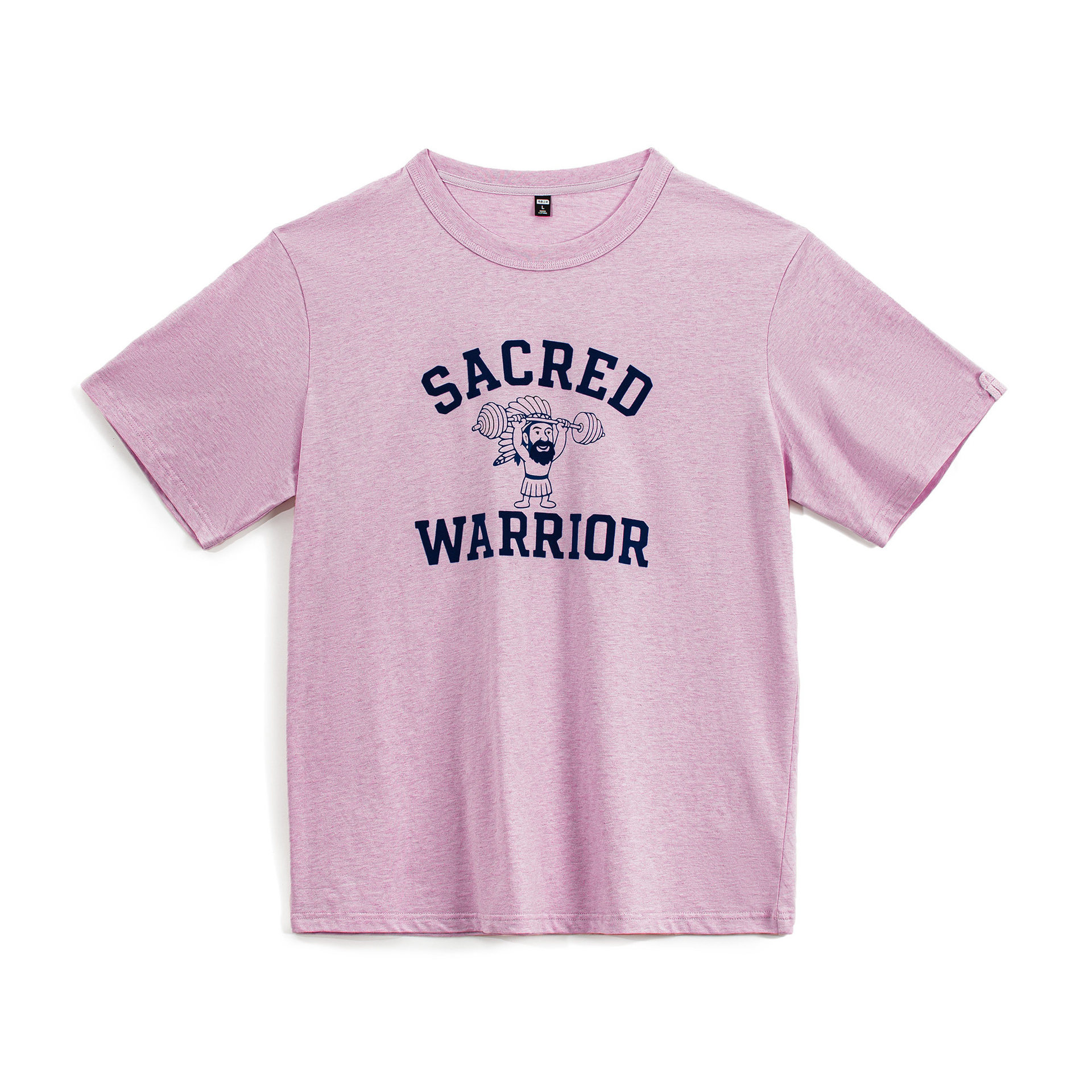 美式復古印花植絨T恤純棉小眾休閒粉色寬鬆短袖男款夏季