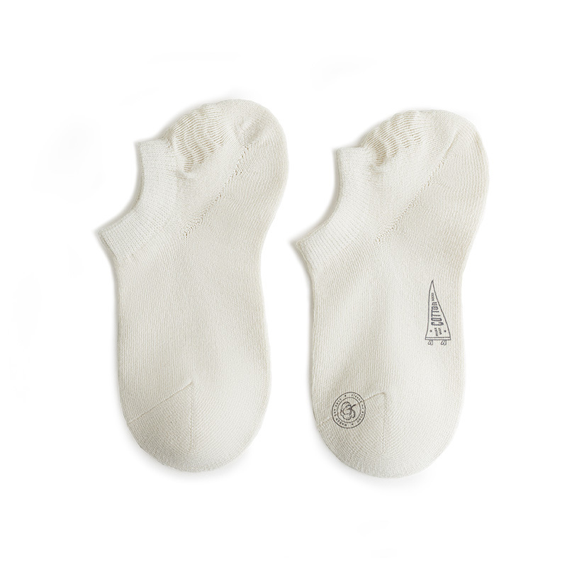 防滑脫精梳棉船襪復古花朵提花針織襪夏季透氣百搭襪子女