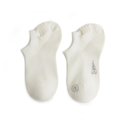 防滑脫精梳棉船襪復古花朵提花針織襪夏季透氣百搭襪子女