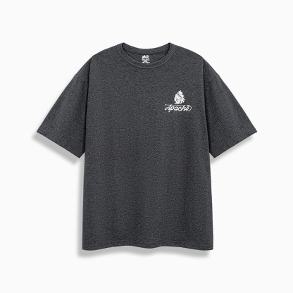 MRA美式復古印第安印花t恤寬鬆半袖圓領重磅短袖男士夏季