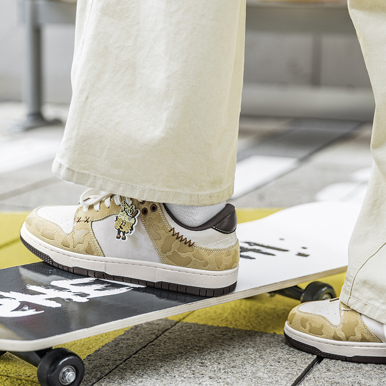 MRA奶酪板鞋男款2025新款小眾設計感做舊髒髒鞋厚底運動休閒潮鞋