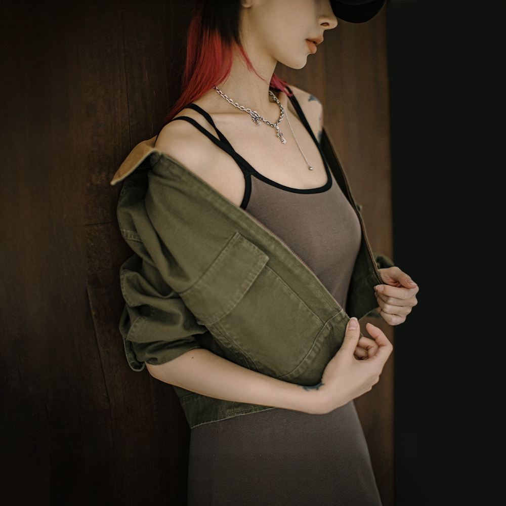 格雷系卡戴珊修身交叉吊帶背心連衣裙無袖露背U領針織長裙春