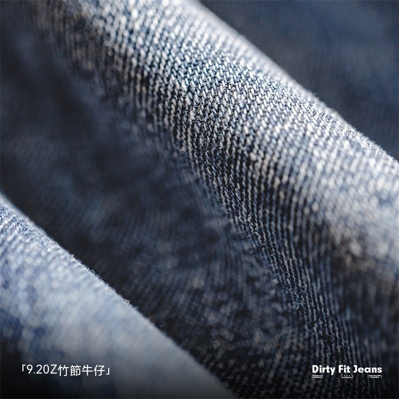 美式復古潑墨塗鴉牛仔褲竹節紋水洗直筒長褲伐木褲-Retro's Wear