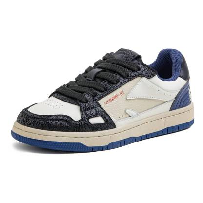 86滑板鞋男款2025新款復古低幫潮流百搭休閒鞋高街運動潮鞋子