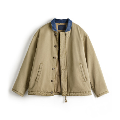 美式復古N1甲板服加厚保暖棉服立領短款夾克外套男款秋冬