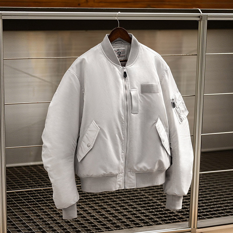 3M新雪麗MA1飛行員棉衣棒球服加厚防寒短款保暖棉襖外套冬