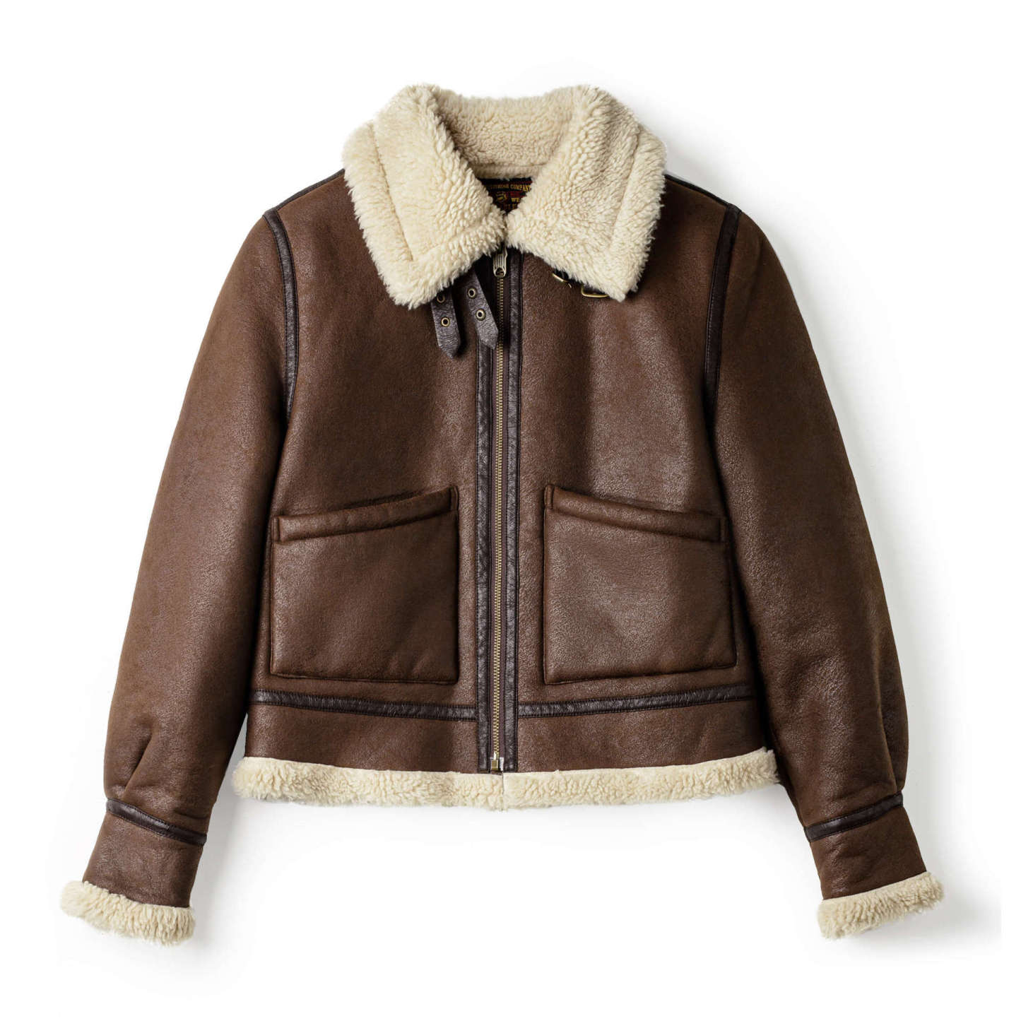 立翻領麂皮仿羊羔毛加厚飛行員短款棉服衣襖夾克外套女士秋冬