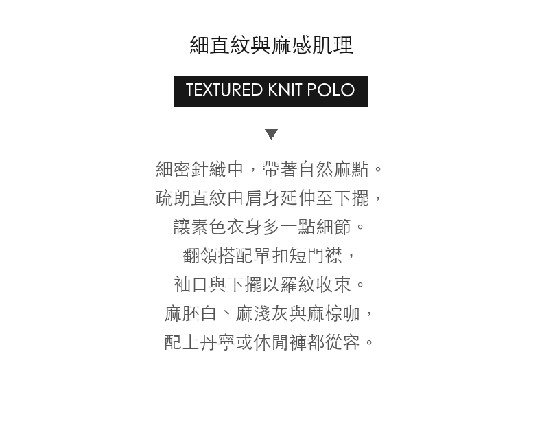 細直紋單扣翻領麻感針織長袖上衣 · 03-intro
