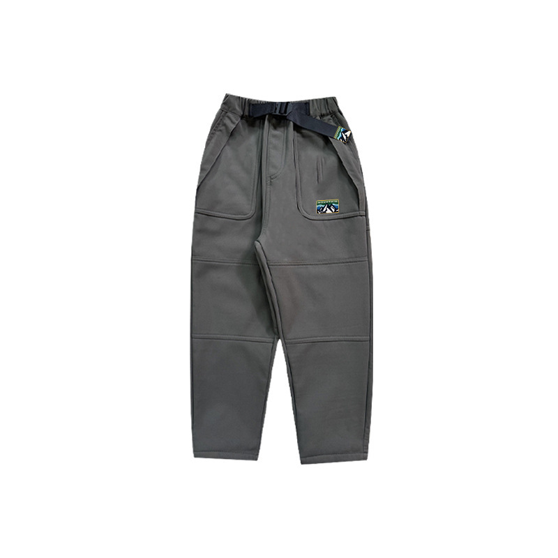 山系戶外童裝2025冬季款兒童加絨褲子男童耐磨速幹長褲男童休閒褲