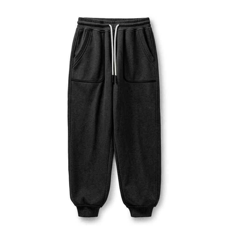 美式復古OG107加絨衛褲運動休閒保暖鬆緊腰束腳褲男秋冬-Retro's Wear