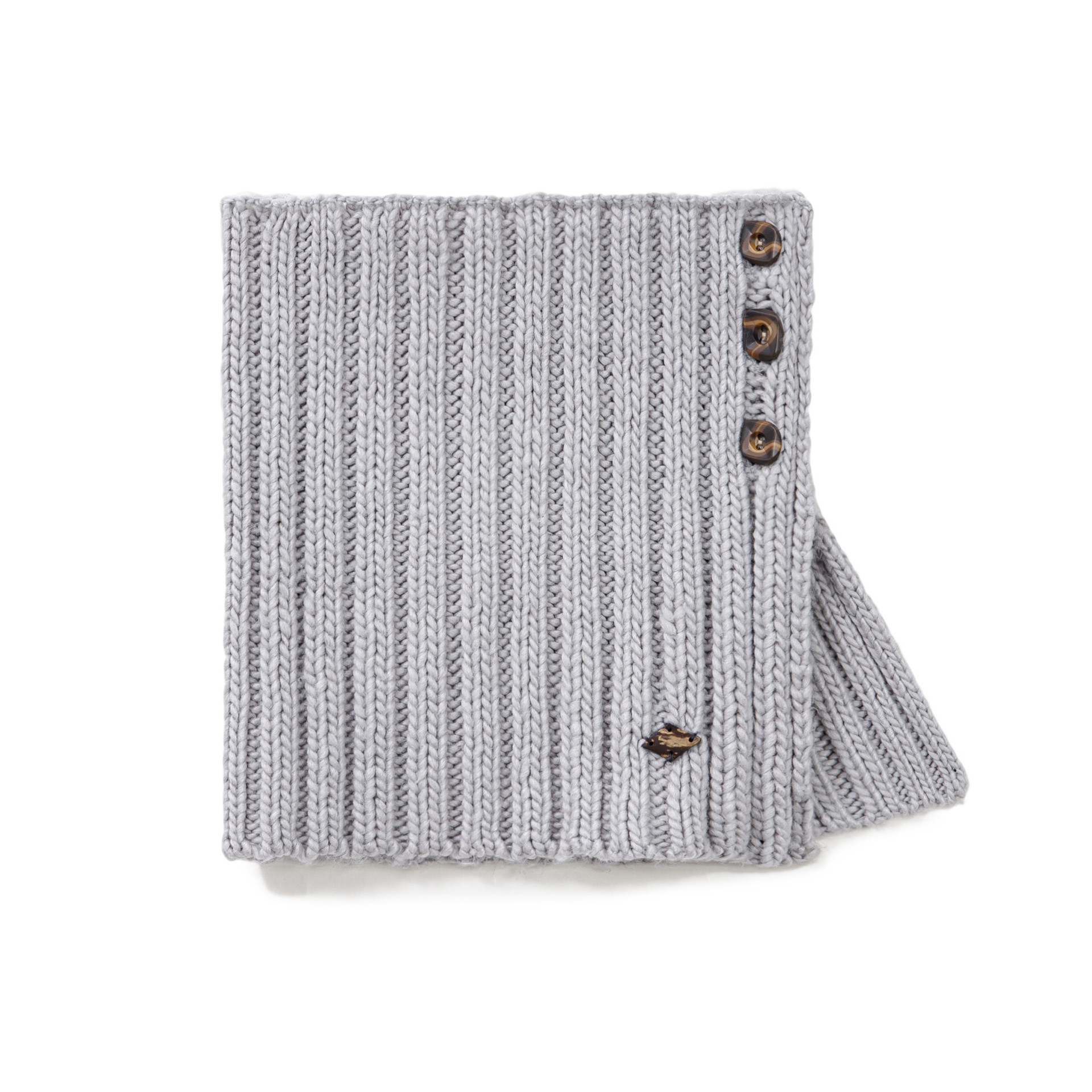 淺灰色毛線衣針織短圍巾加厚保暖假高領子脖套護頸女士秋冬季