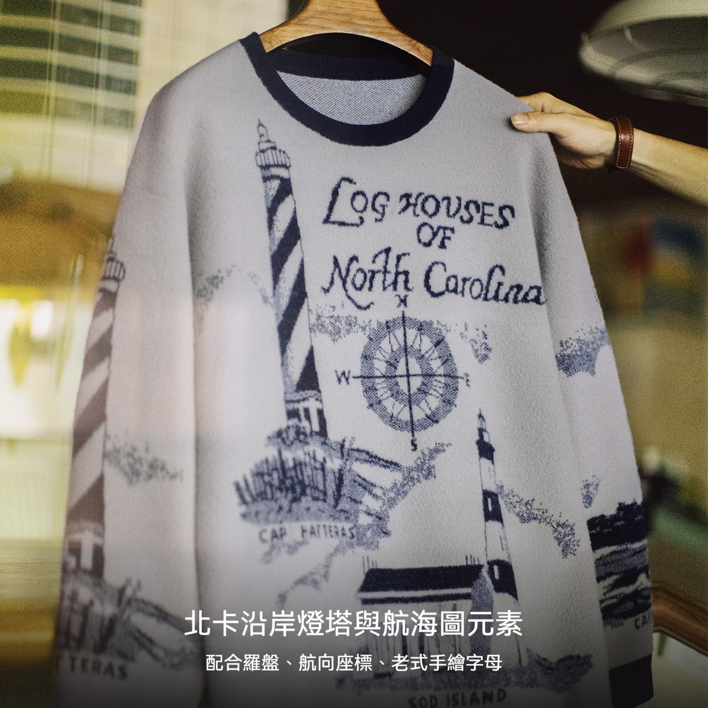 美式灰色圓領套頭毛衣軟糯保暖加厚慵懶風寬鬆外套男秋冬