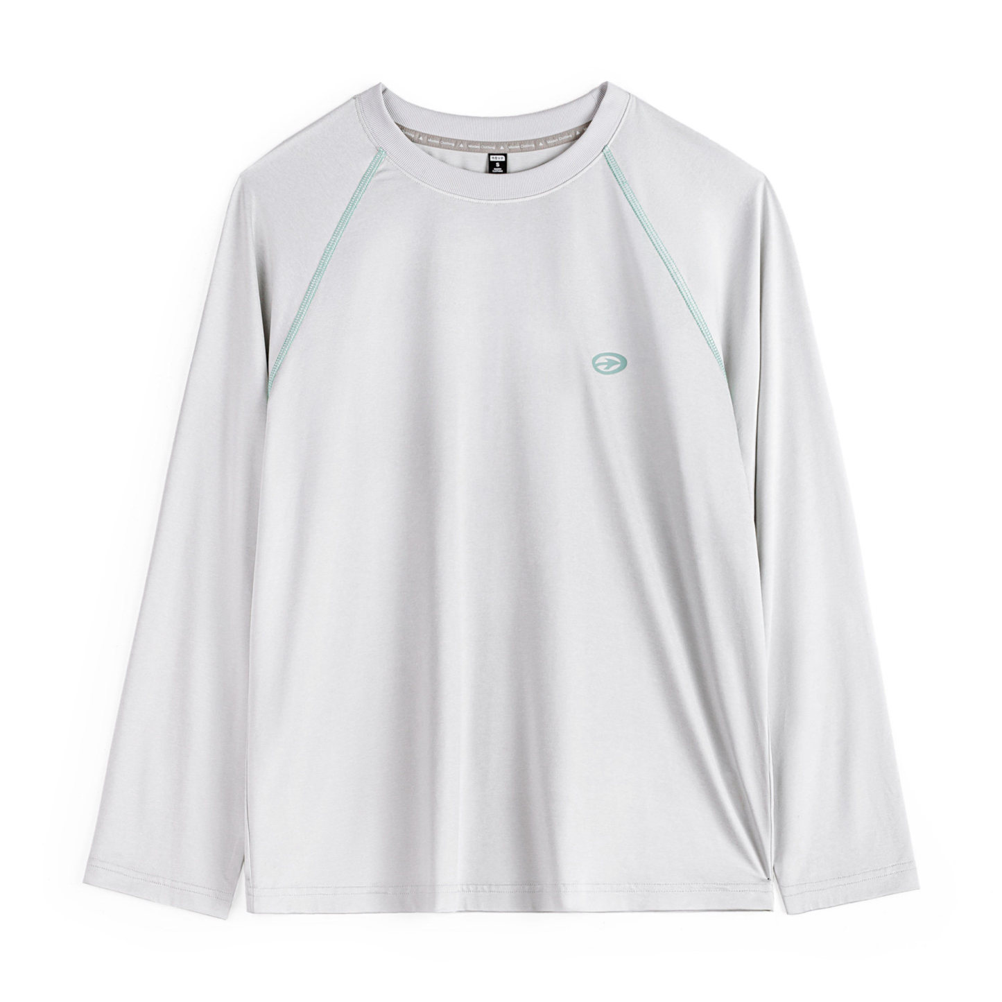 美式哈蘇線撞色5A抗菌速幹寬鬆長袖T恤內搭上衣打底衫女士春