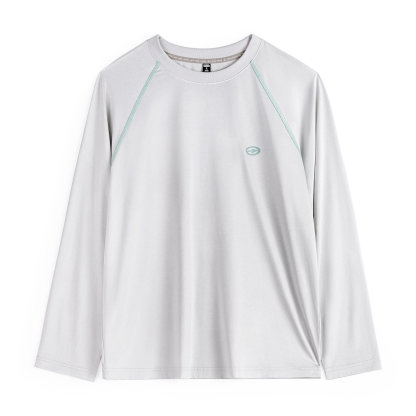 美式哈蘇線撞色5A抗菌速幹寬鬆長袖T恤內搭上衣打底衫女士春