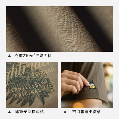 復古萊賽爾天絲透氣寬鬆手繪印花短袖t恤五分半袖上衣女士夏