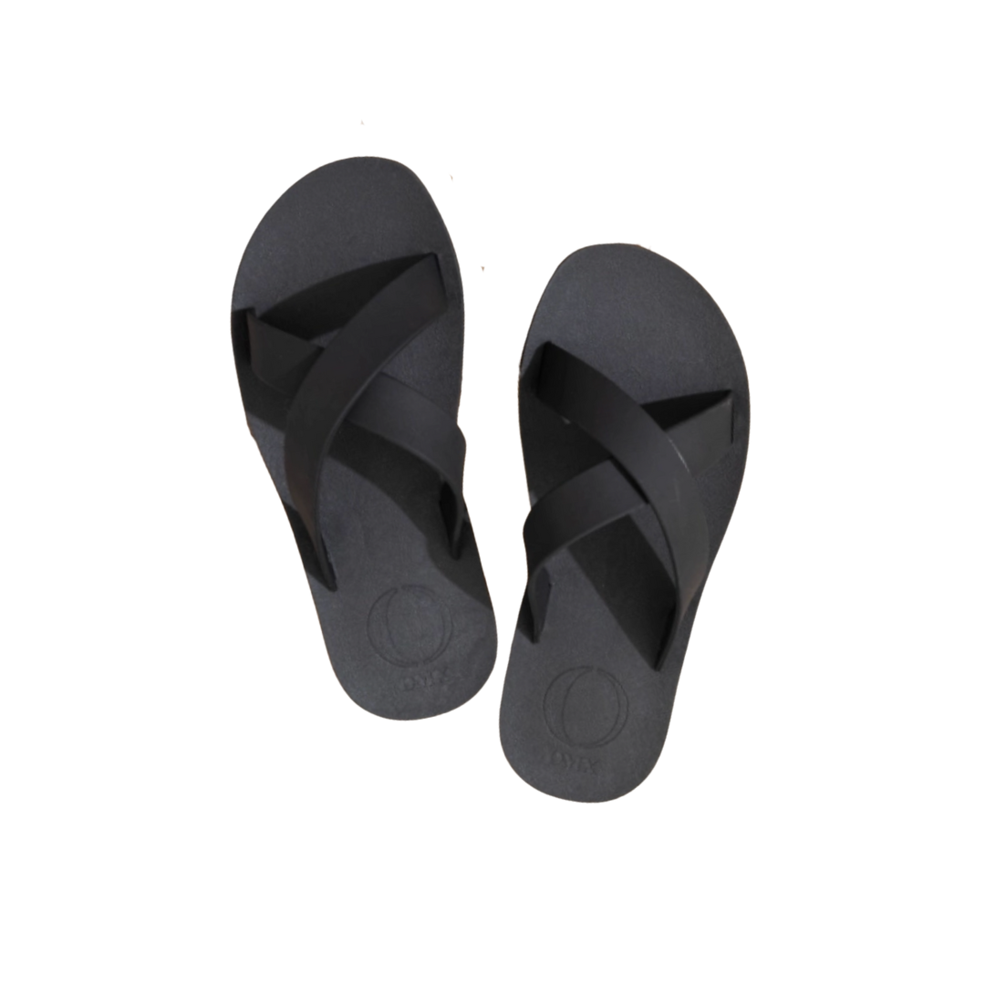 馬登男鞋 戶外穿沙灘涼鞋潮ins網紅室外橡膠一字涼拖鞋-Retro's Wear