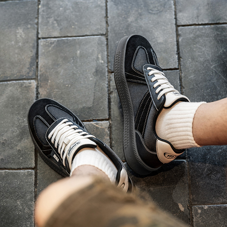 MRA改良德訓鞋男鞋夏季透氣網面鞋厚底運動休閒板鞋百搭復古潮鞋