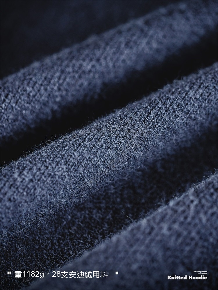 美式休閒重磅連帽針織衫衛衣cityboy套頭加厚外套男秋冬-Retro's Wear