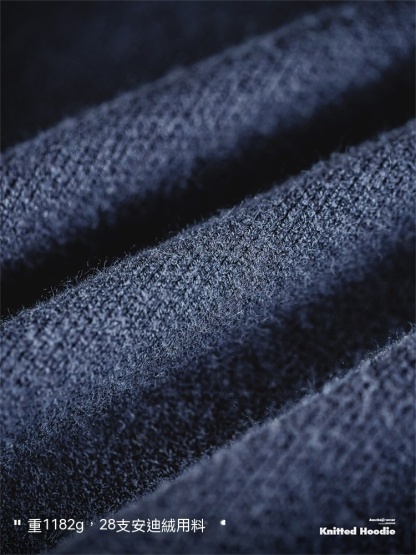 美式休閒重磅連帽針織衫衛衣cityboy套頭加厚外套男秋冬-Retro's Wear