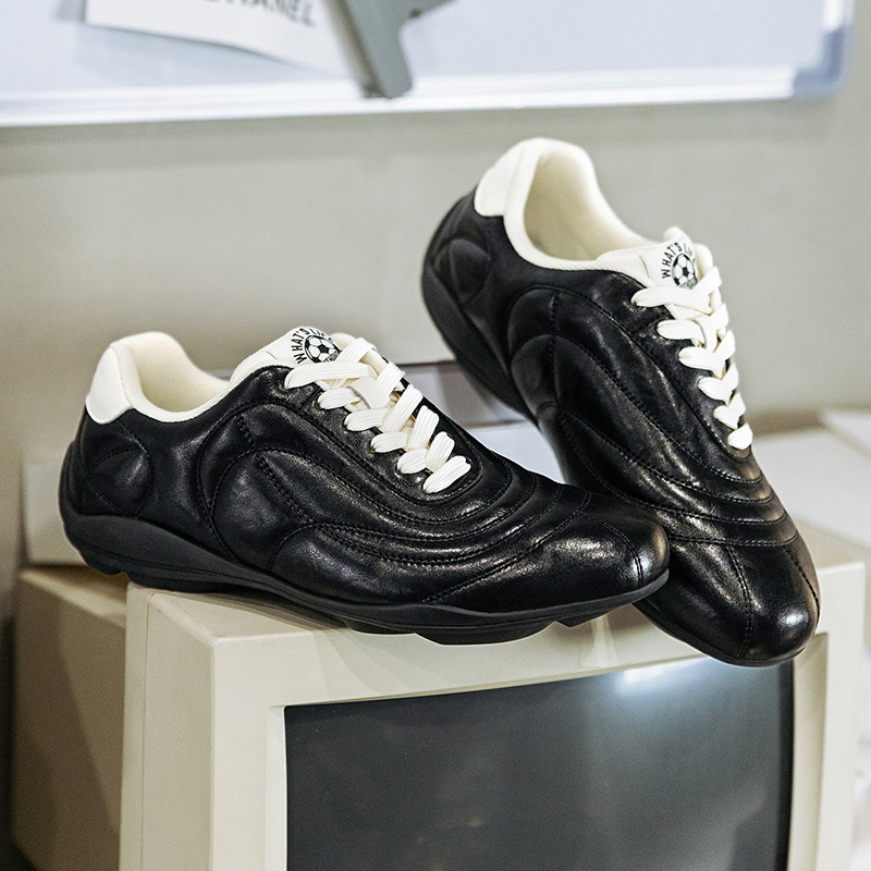 MRA復古賽車鞋男士2026新款小衆德訓鞋足球訓練鞋運動休閒板鞋春