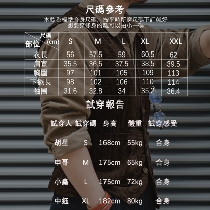 馬登工裝獵裝古著燈芯絨馬甲背心秋季阿美哢嘰英倫外套男-Retro's Wear