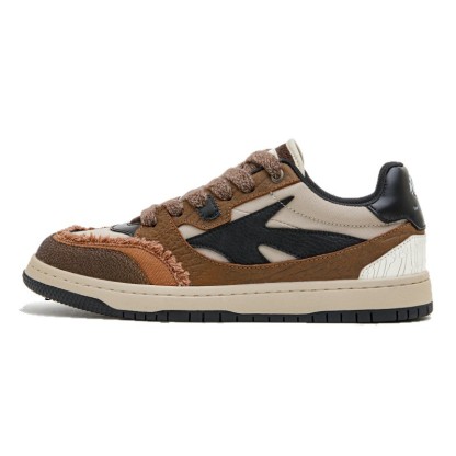 大烏托邦休閒鞋男秋冬低幫設計感小眾潮鞋子軟底復古解構板鞋