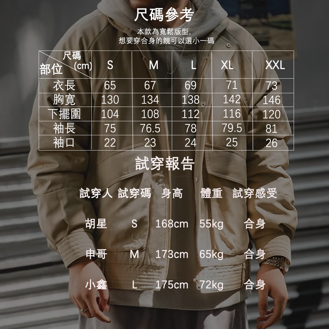 馬登工裝飛行員夾克加厚保暖棉衣口袋外套棉服男冬季-Retro's Wear