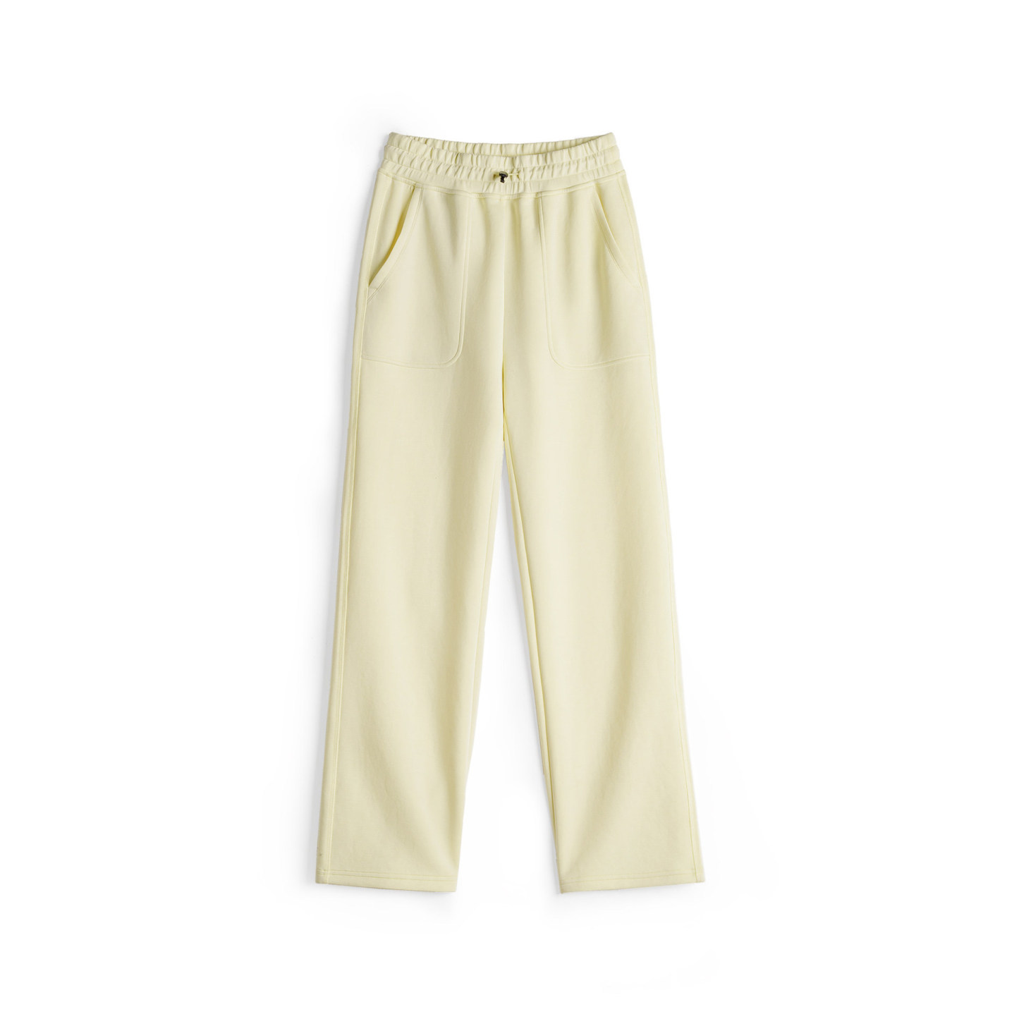 黑色窄版直筒闊腿休閒老錢風長褲針織空氣層雲感衛褲子女士春