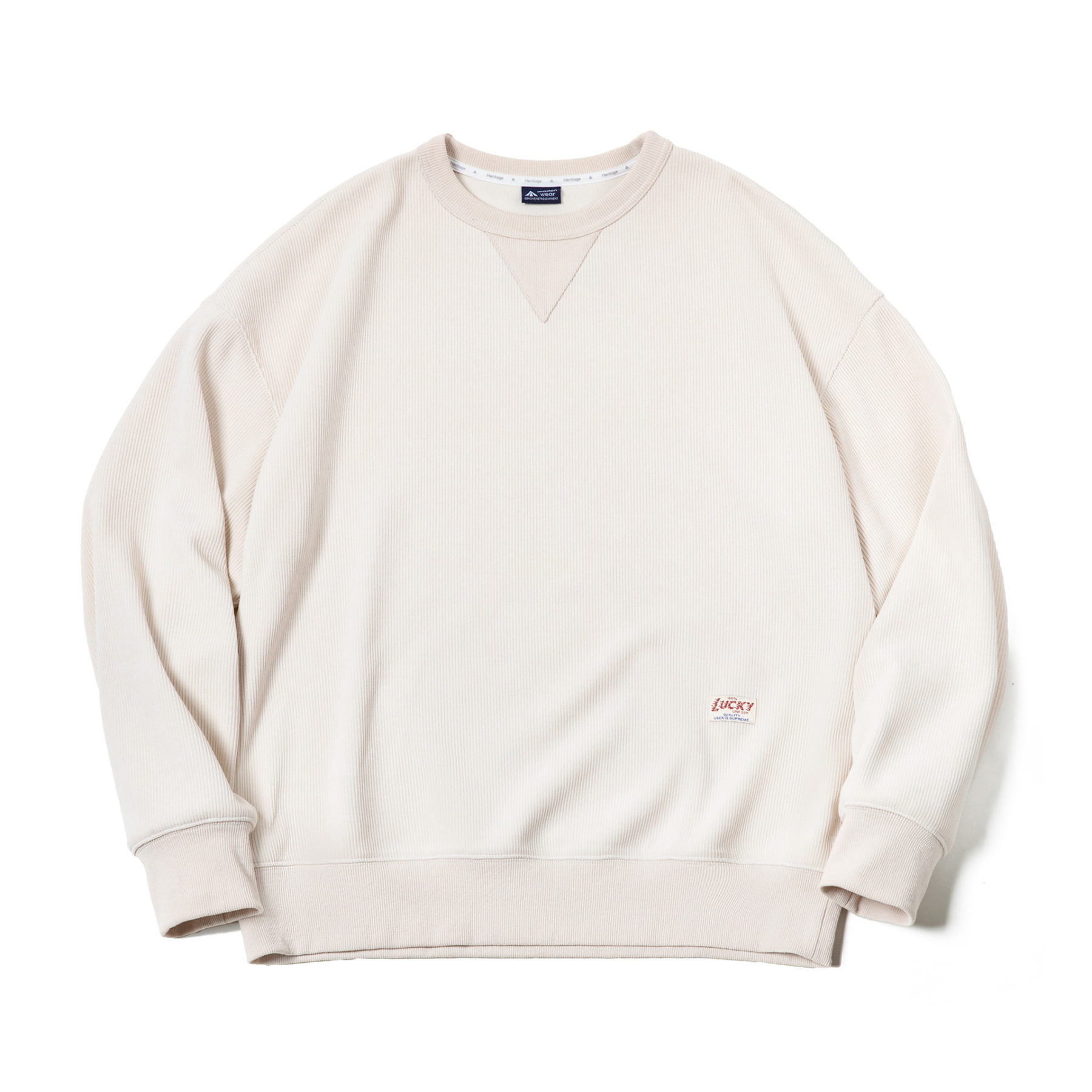 美式復古雪尼爾衛衣女秋套頭長袖打底T恤插肩袖圓領上衣-Retro's Wear