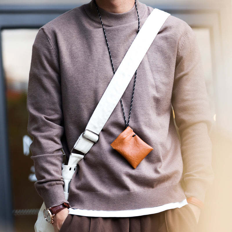 美式休閒半高領毛衣男保暖內搭阿美哢嘰長袖復古針織打底衫-Retro's Wear