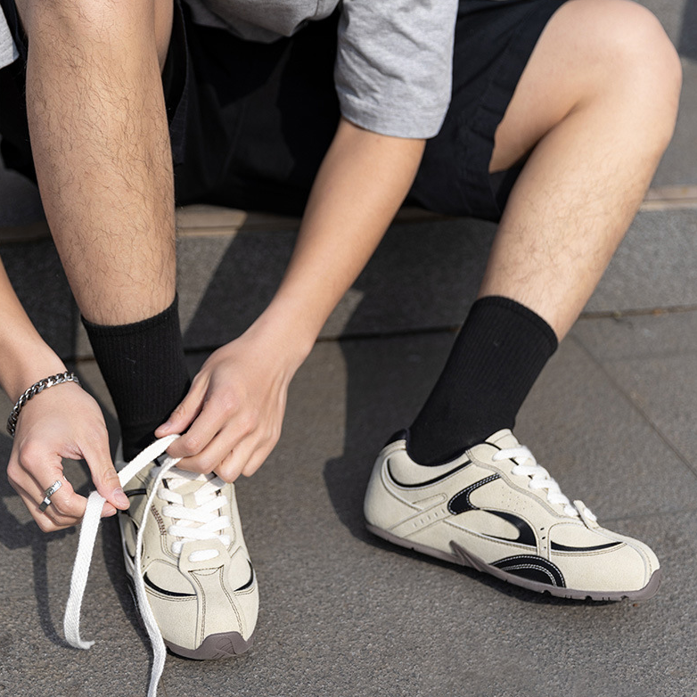 疾影賽車鞋男2025春季新款德訓鞋百搭運動板鞋復古休閒潮鞋子