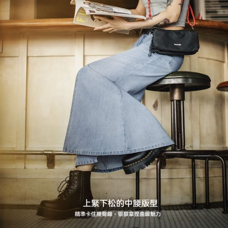 水洗藍色做舊復古牛仔長款開叉包臀顯瘦魚尾半身裙子早秋女士