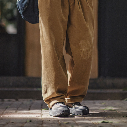 復古山系鞋冬季新款男士厚底百搭潮鞋增高軟底小眾運動休閒鞋