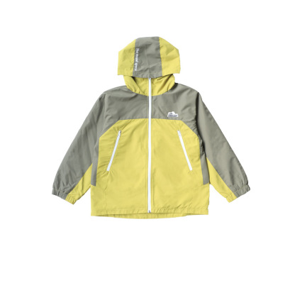 兒童加絨衝鋒衣2025冬季款戶外男童撞色拉鍊外套男童保暖連帽上衣