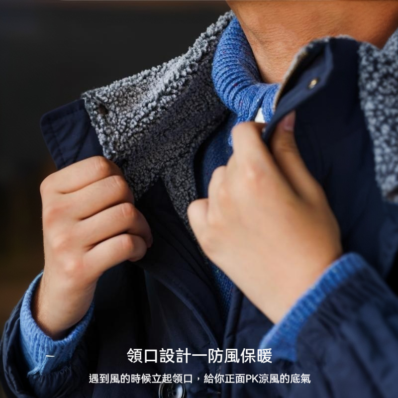 保暖羊羔絨防風立領工裝夾克男寬鬆美式休閒加厚棉衣冬