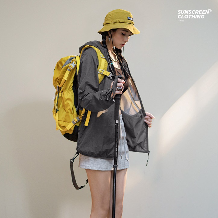 UPF50+光盾防曬衣輕薄便攜戶外運動速幹衣防紫外線外套夏季女-Retro's Wear