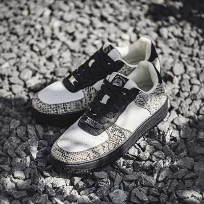 靈蛇系列空軍板鞋男鞋2025秋季新款厚底運動休閒鞋百搭潮鞋子