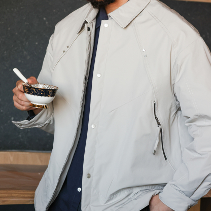 美式復古戶外翻領加棉加厚夾克外套男哈靈頓G9保暖棉衣