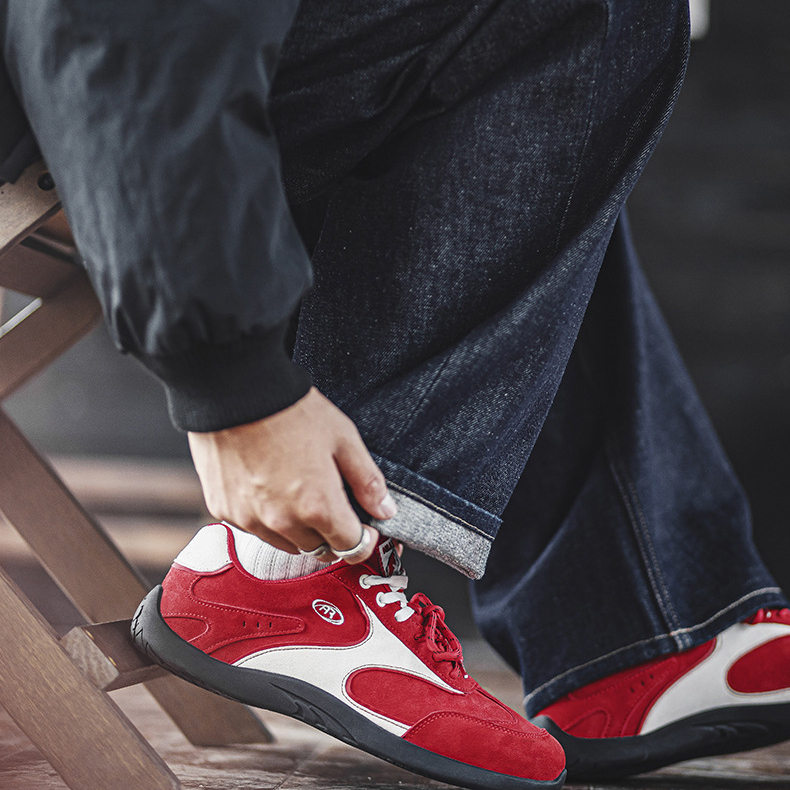 MRA錦鯉賽車鞋男2025新款秋季運動休閒板鞋平底德訓鞋復古訓練鞋