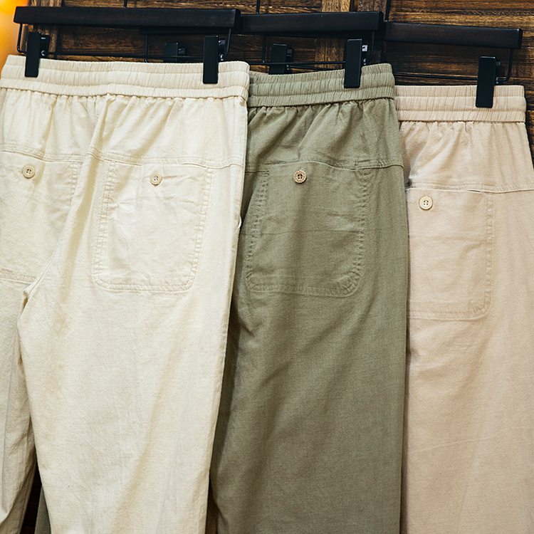 美式休閒褲男2025春季新款純棉復古直筒褲子男士寬鬆彈力百搭長褲