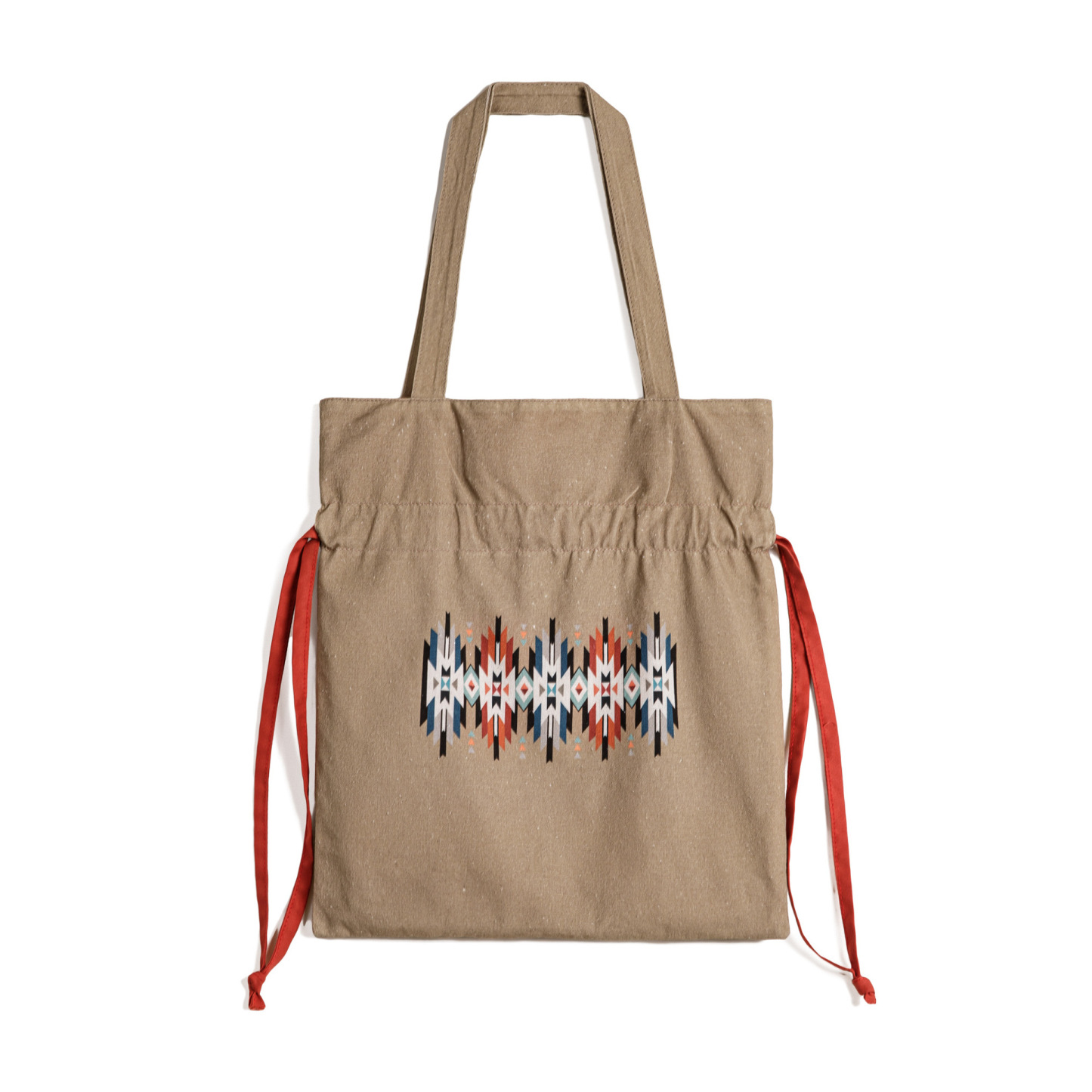 美式復古卡其色大容量可擕式帆布手提袋子單肩腋下挎包包女士