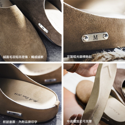 MRA銀標勃肯穆勒拖鞋男鞋外穿通勤cleanfit包頭懶人一脚蹬半拖鞋