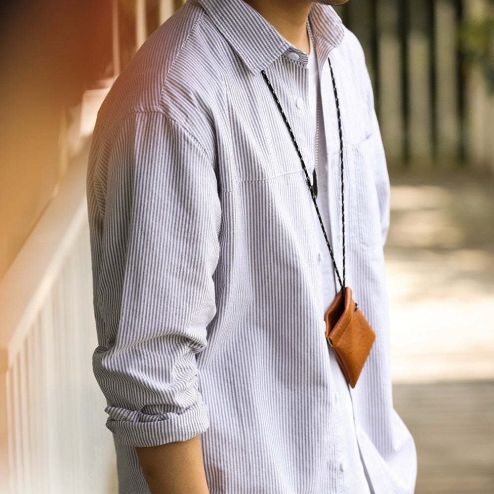日系高級感細條紋長袖襯衫男純棉疊穿艺文復古休閒襯衣秋-Retro's Wear