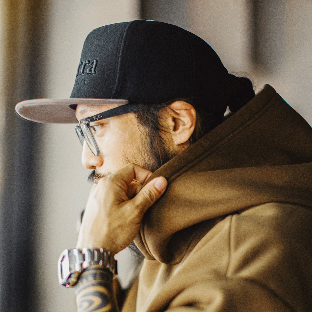 美式平簷棒球帽黑色毛呢刺繡鴨舌帽子五片嘻哈帽男款秋冬