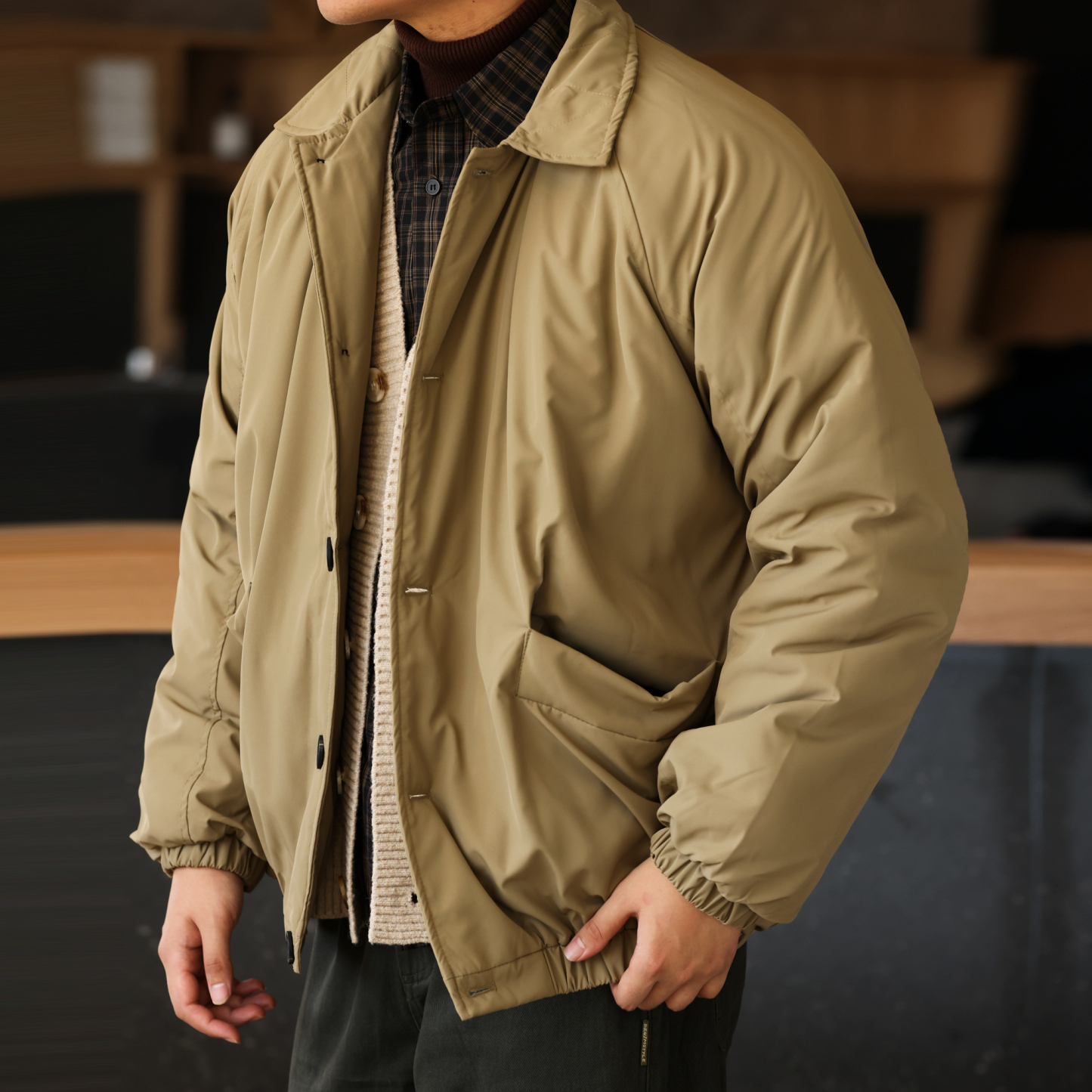 美式復古加棉加厚工裝夾克棉襖男戶外飛行員棉服外套冬